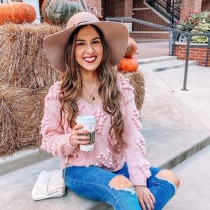 COPY - Pink Pom Pom Sweater